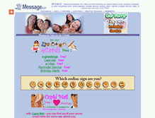 Tablet Screenshot of message.com